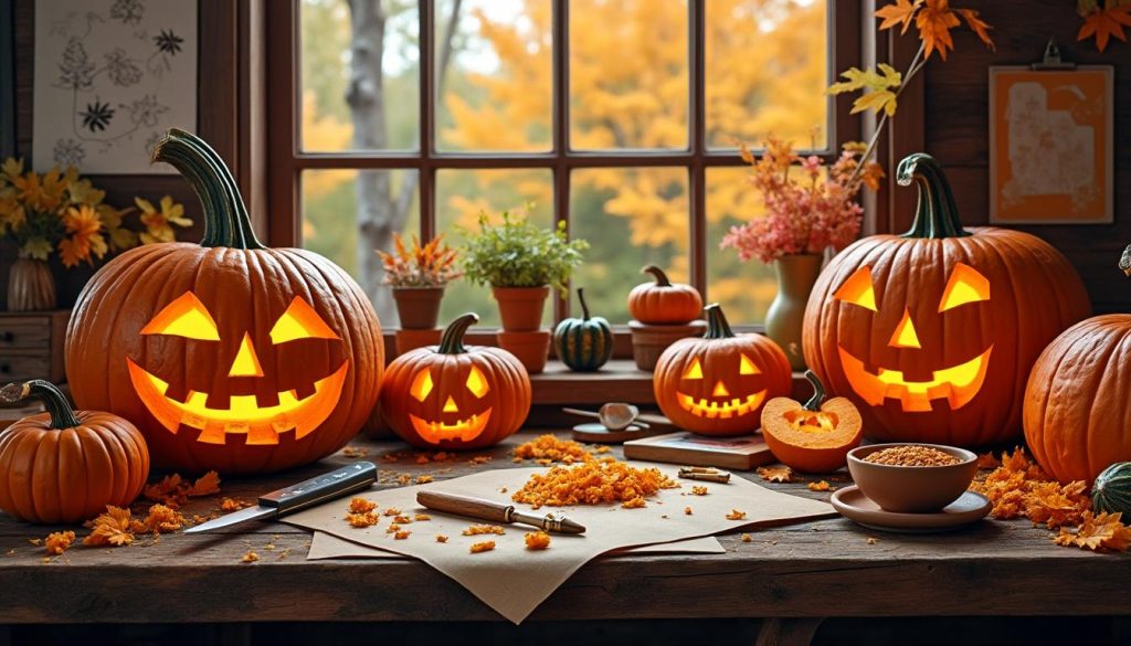 entdecken sie kreative ideen und einfache anleitungen zum kürbis schnitzen mit unseren vorlagen – perfekt für halloween und herbstliche dekorationen.