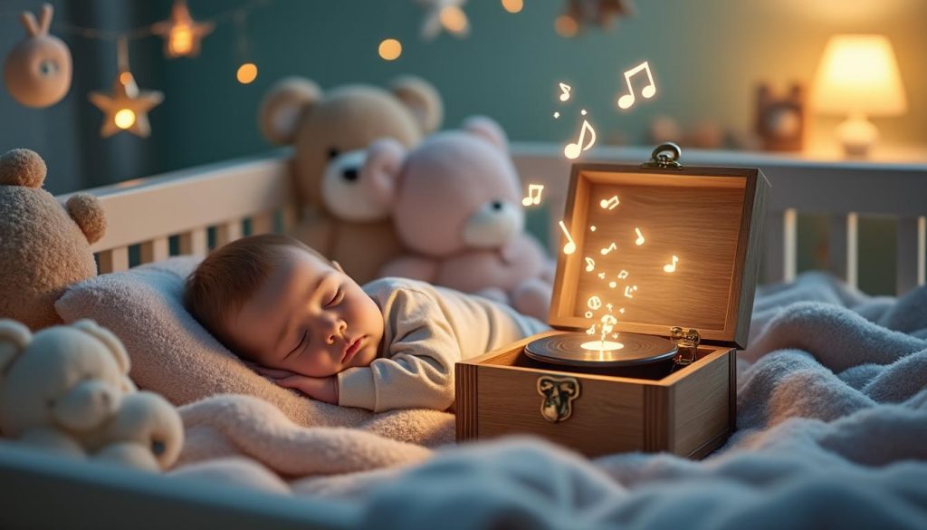 entdecken sie, wie eine spieluhr baby durch beruhigende musik die einschlafphase unterstützt und ihrem kind einen sanften start in die nacht ermöglicht.