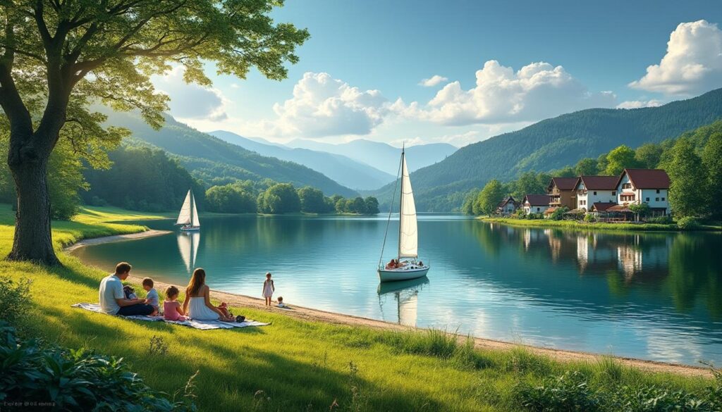 das thüringer meer ist ein beliebtes ausflugsziel in der region, ideal für naturliebhaber und erholungssuchende mit vielfältigen freizeitmöglichkeiten und malerischer landschaft.